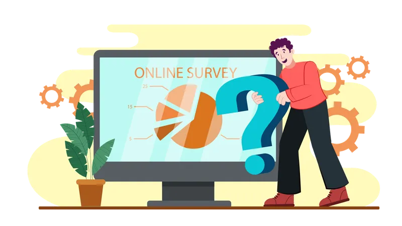 Online Survey  Illustration