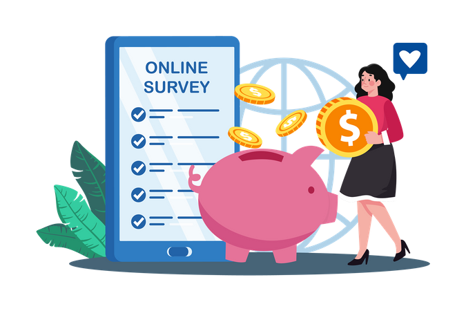 Online Survey  Illustration