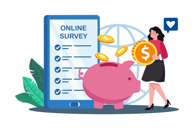 Online Survey  Illustration