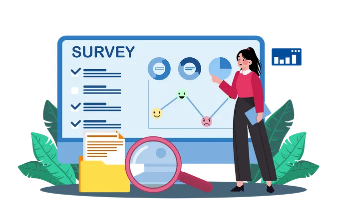 Online Survey  Illustration