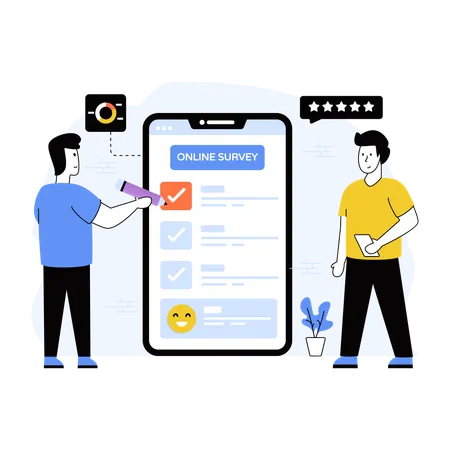 Online Survey  Illustration