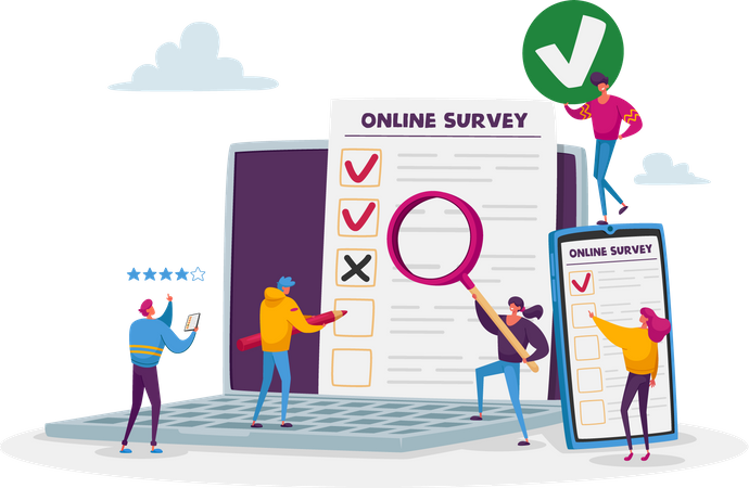 Online survey  Illustration