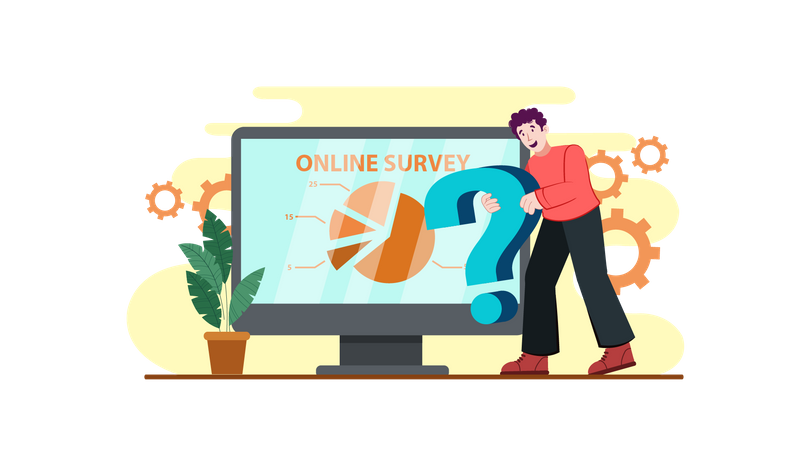 Online Survey  Illustration