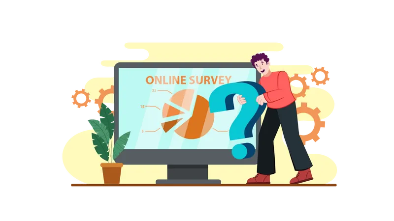 Online Survey  Illustration