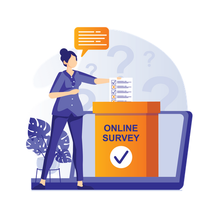 Online survey  Illustration