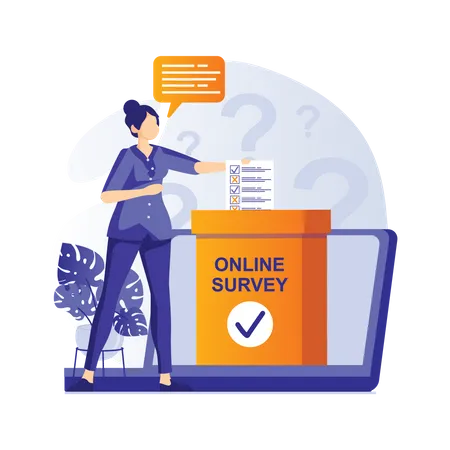 Online survey  Illustration