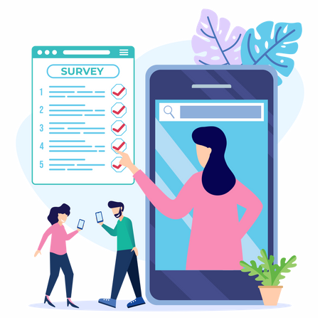 Online survey  Illustration