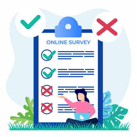 Online survey  Illustration