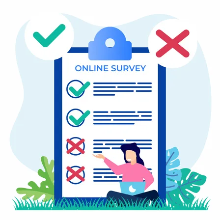 Online survey  Illustration