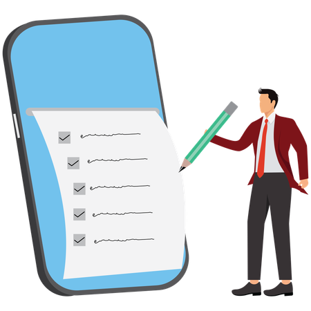 Online survey on product service quality  Illustration