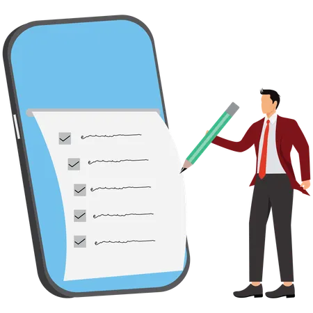 Online survey on product service quality  Illustration