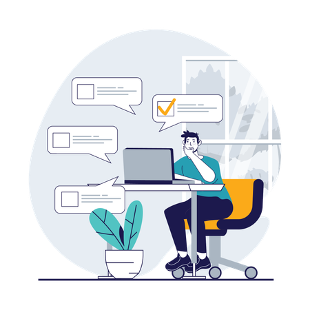 Online Survey Platform  Illustration