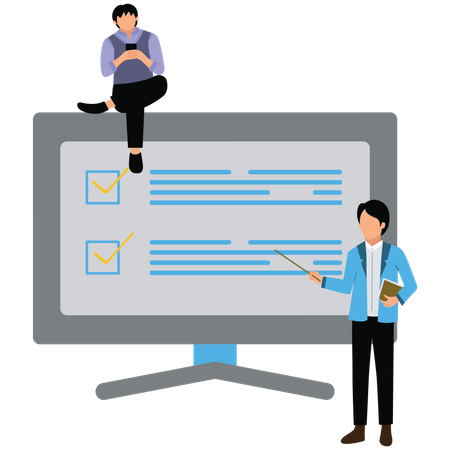 Online Survey Questionnaire  Illustration