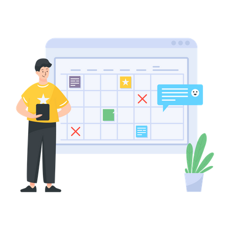 Online Task Manager  Illustration