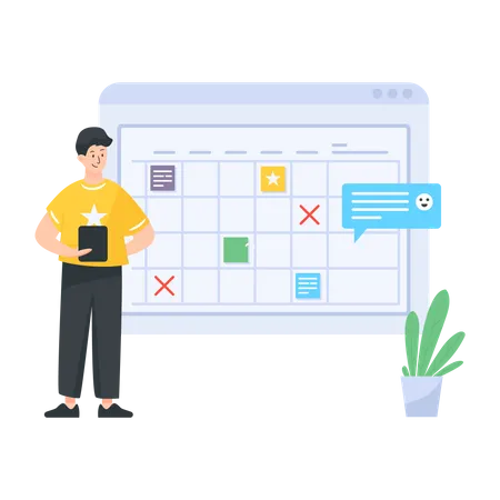 Online Task Manager  Illustration