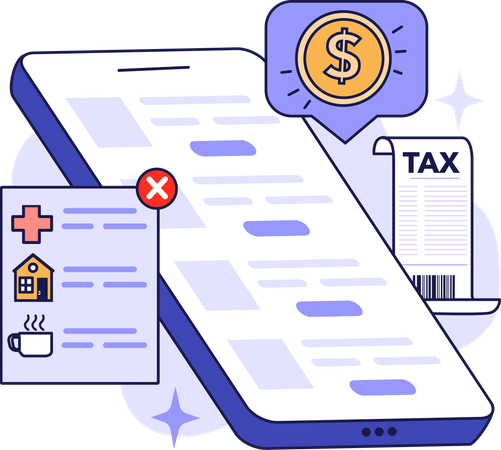 Online tax payment  Illustration