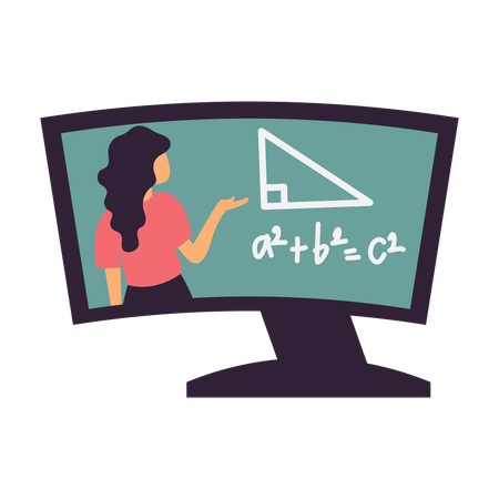 Online teaching  Illustration