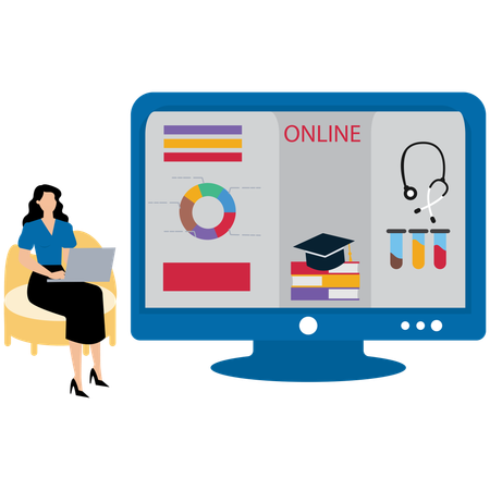 Online Tech Support  Illustration
