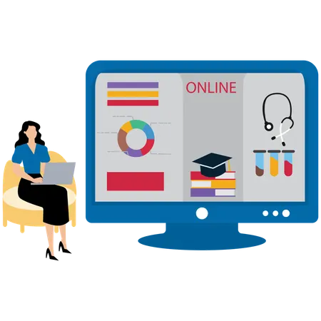 Online Tech Support  Illustration