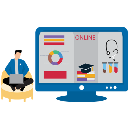 Online Tech Support  Illustration