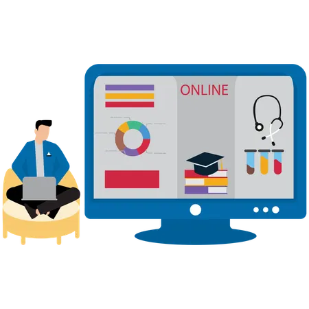 Online Tech Support  Illustration