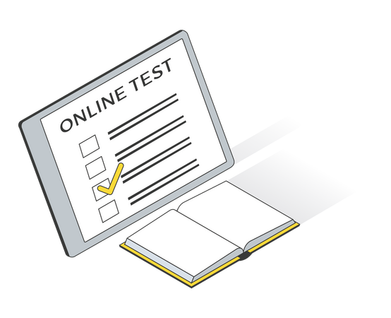 Online test Illustration