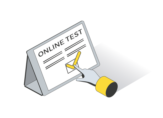 Online Test Illustration