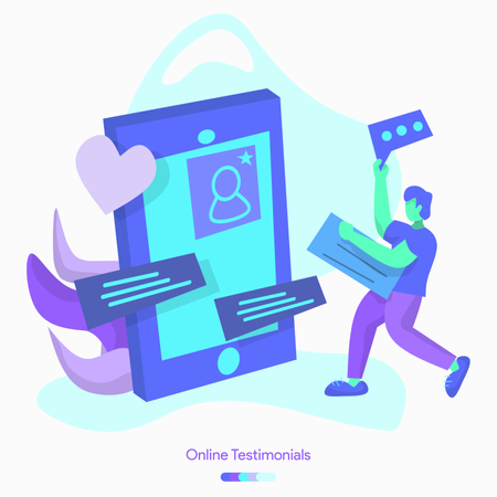 Online Testimonials  Illustration