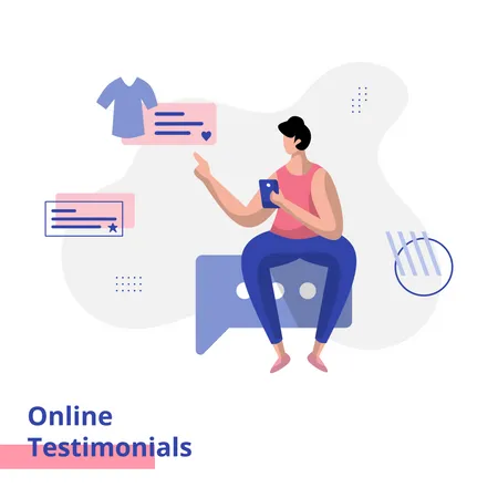 Online Testimonials  Illustration