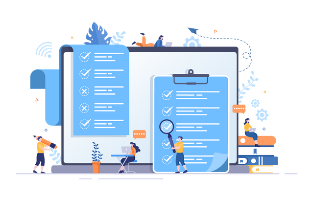 Online Testing  Illustration