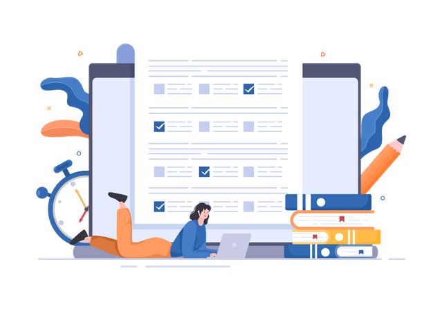 Online Testing  Illustration