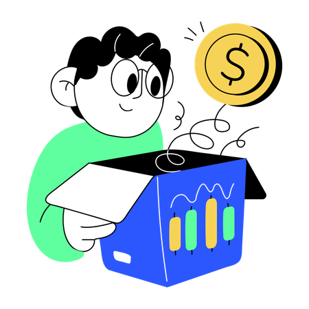 Online trade Analysis  Illustration