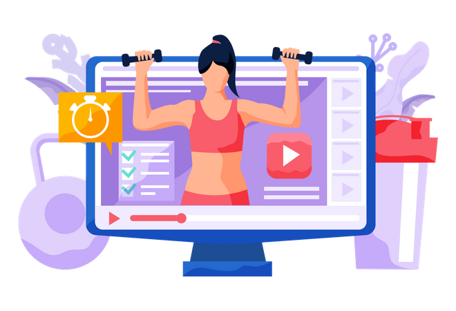 Online-Training  Illustration