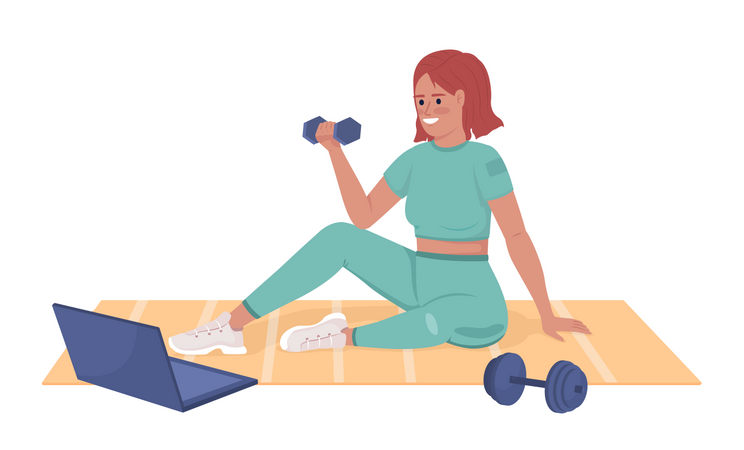 Online-Trainingsprogramm  Illustration