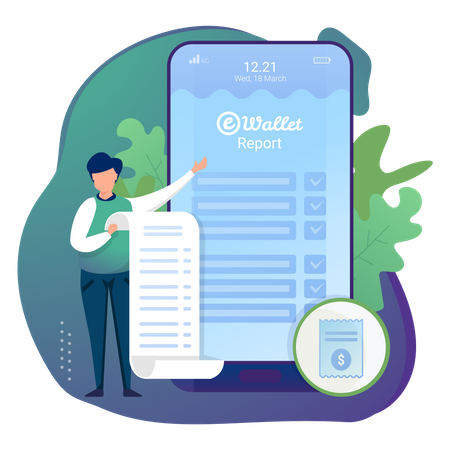 Online Transaction report  Illustration