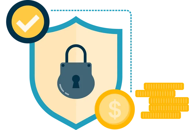 Online transaction security  Illustration