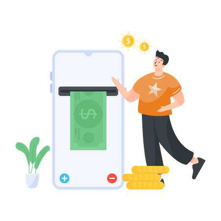 Online Transfer  Illustration