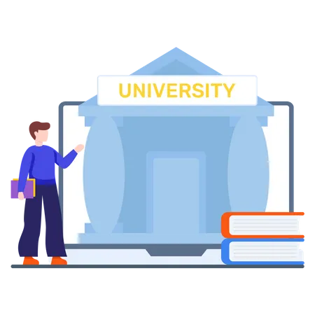 Online-Universität  Illustration