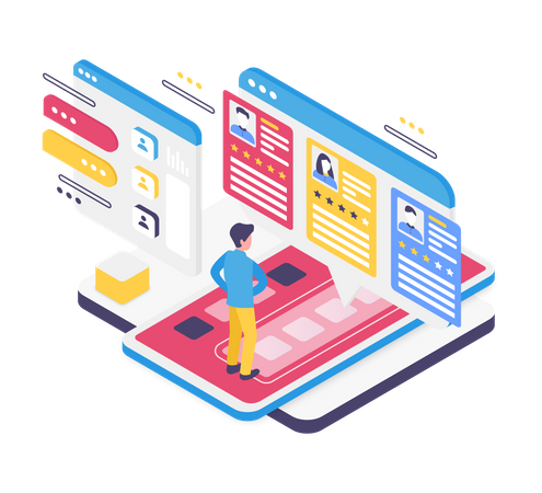 Online vacancy  Illustration