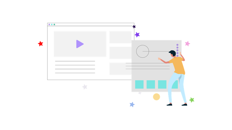 Online video  イラスト