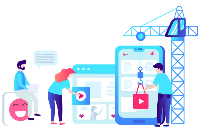 Online Video platform  Illustration