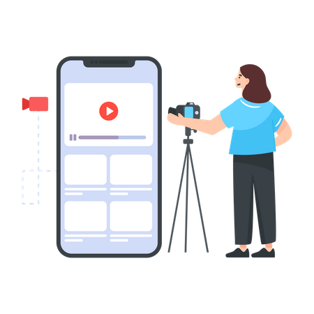 Online video sharing platform Illustration