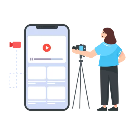 Online video sharing platform  Illustration