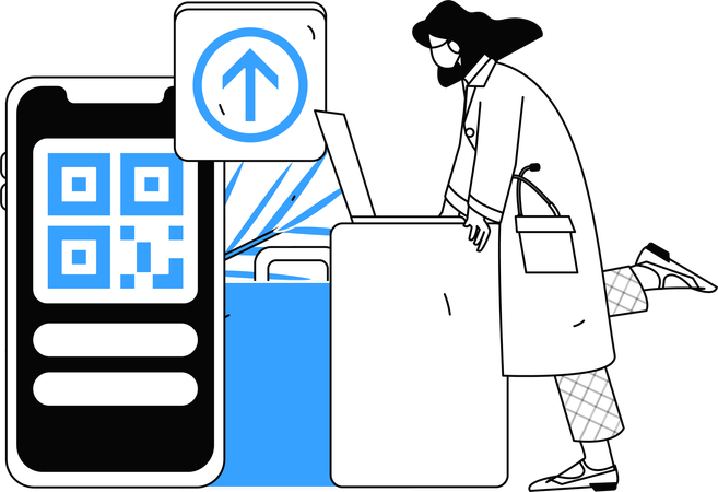 Online-Videokonferenz mit Arztbeteiligung  Illustration