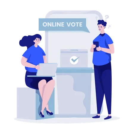 Online voting  Illustration