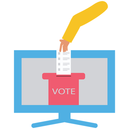 Online Voting  Illustration