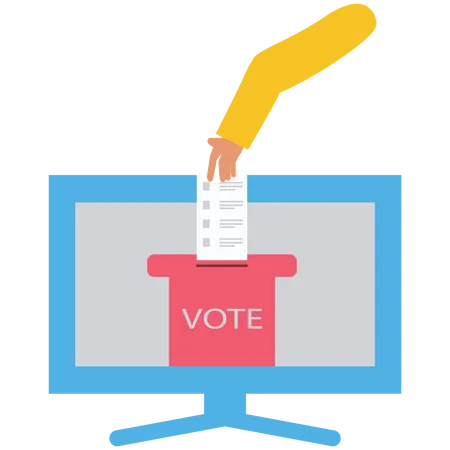 Online Voting  Illustration