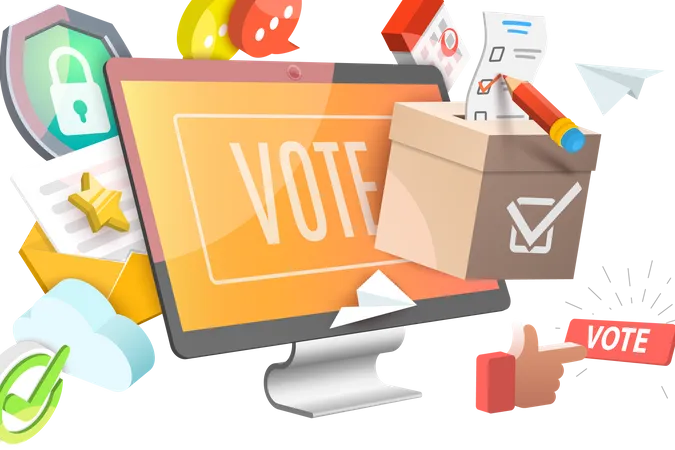 Online voting  Illustration