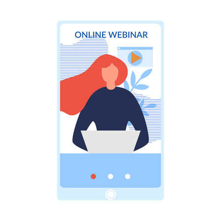 Online webinar  Illustration