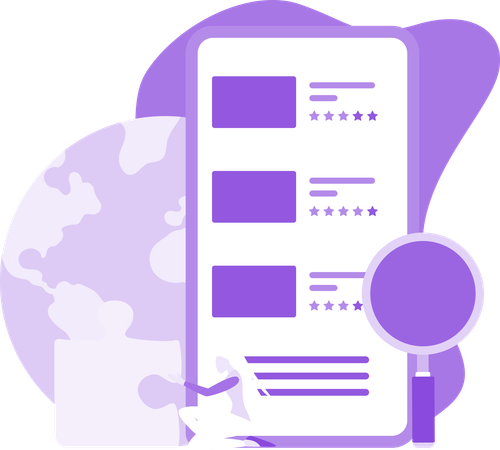 Online Website Ratings  Illustration